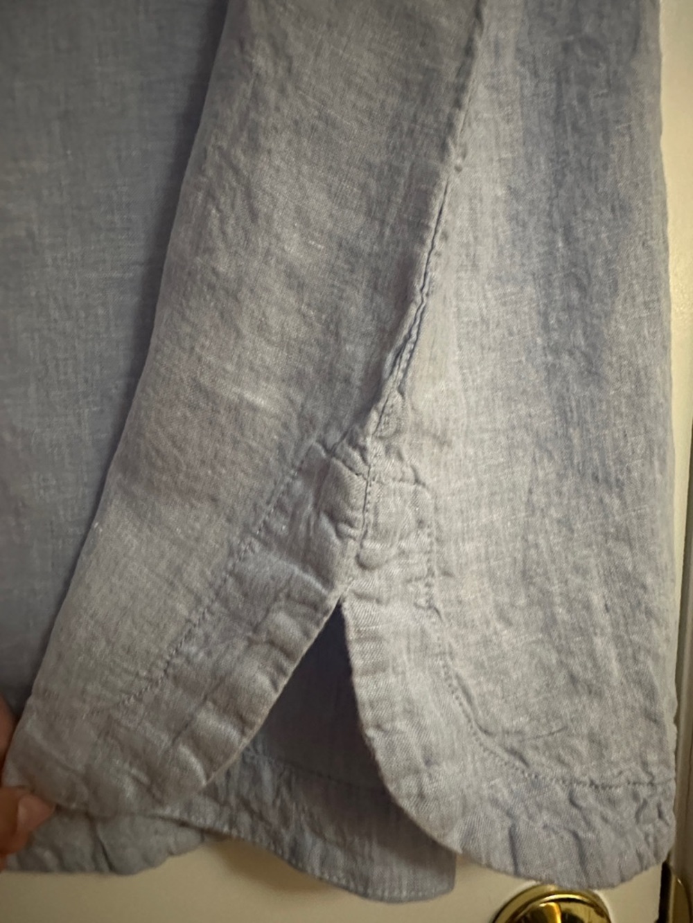Tahari Linen Shift Dress size 2X light blue - Picture 5 of 5